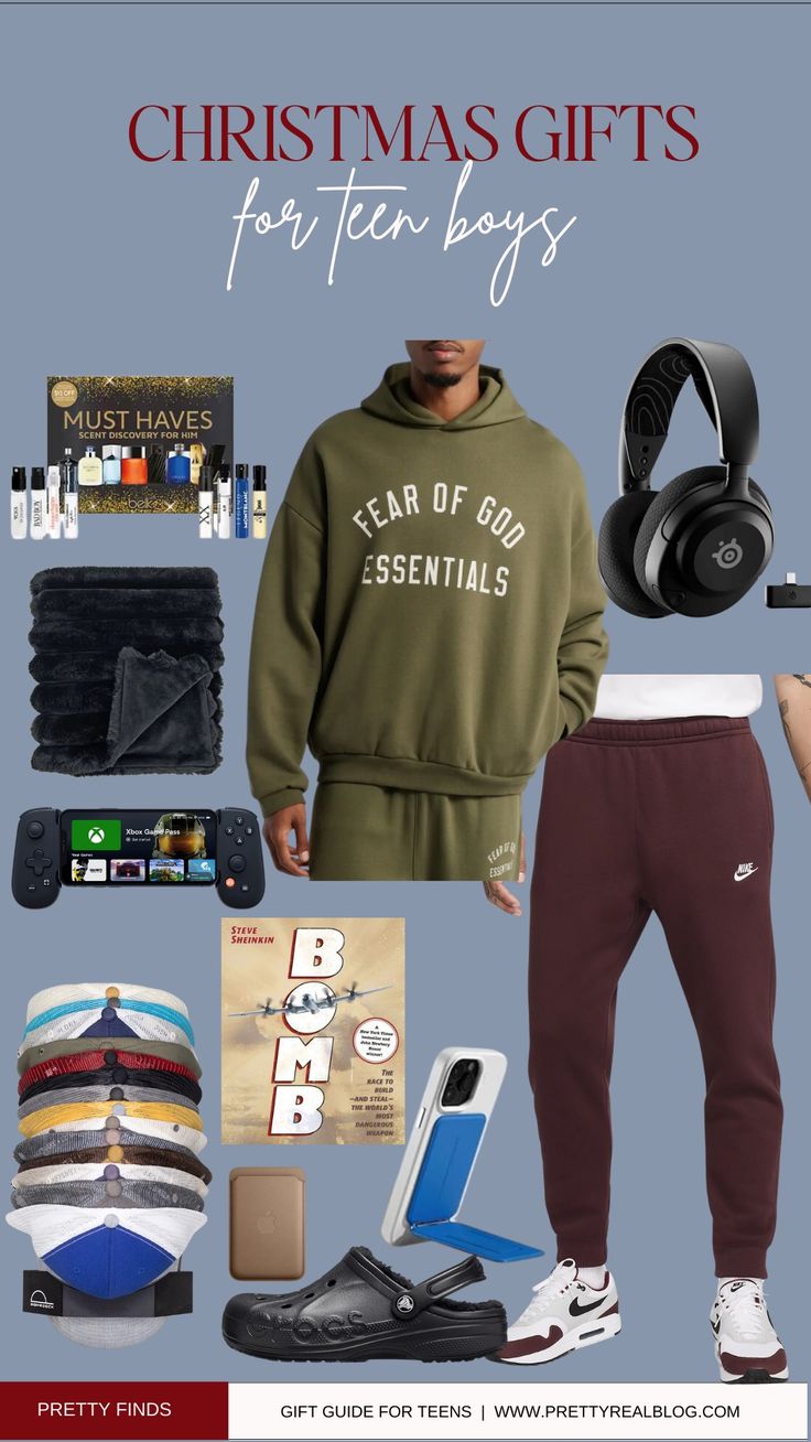 Christmas Gift Guide for Teen Boys Gift Ideas For Teen Boyfriend, Teen Boys Christmas Gifts, Christmas Gifts For Teen Boys, Christmas Presents For Teens, Gifts For Teenage Boys, Teen Boyfriend, Teen Presents