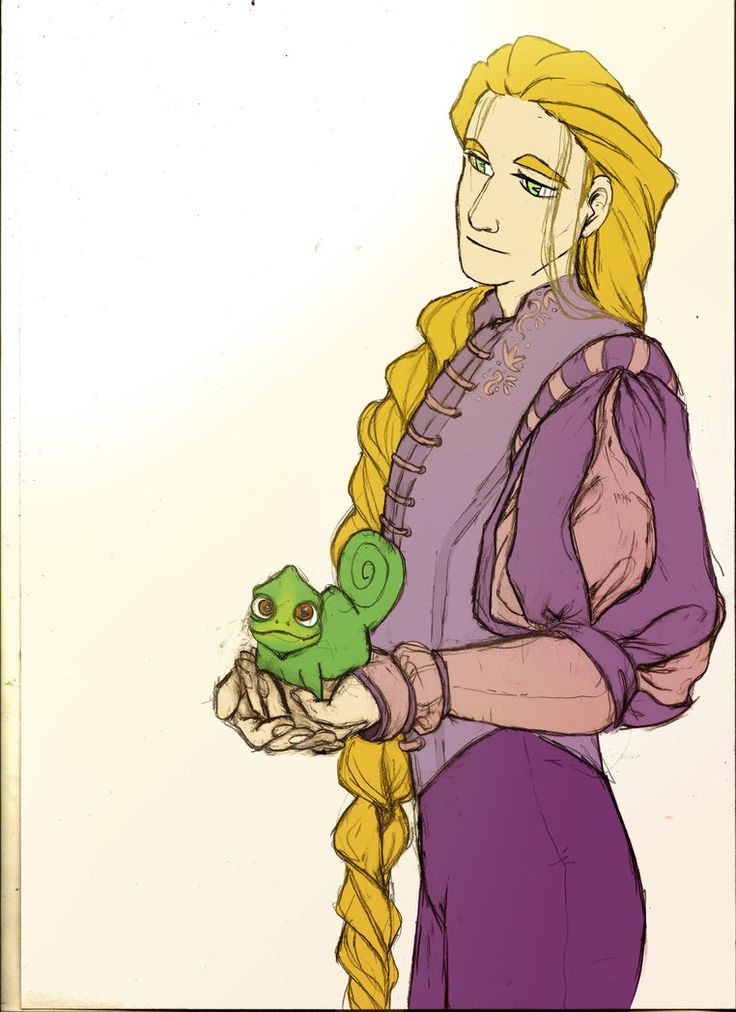 a drawing of a blonde haired woman holding a green frog in her hand and looking at the camera