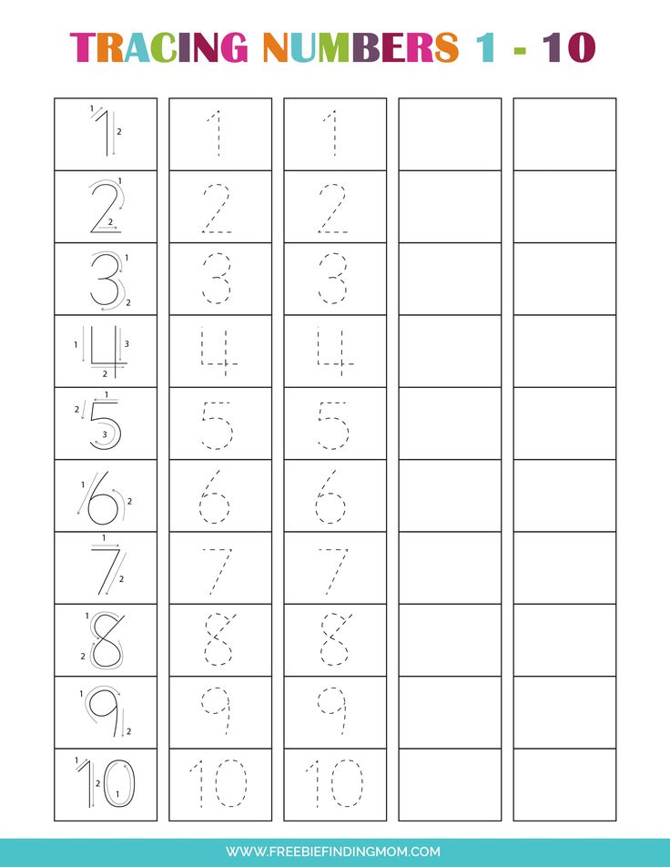 the numbers 1 to 10 worksheet for children with an image of them on it