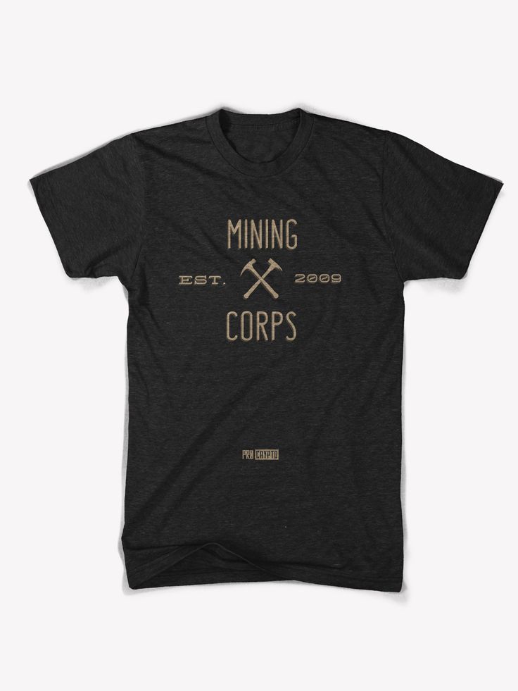 Mining Corps — Men’s T-shirt in Dark Heather Grey #Mining #Miner #Cryptocurrency #Bitcoin #TShirt #Shirt #MiningCorps #Cryptopacifism #fashion Couple T Shirts, Couple T-shirt, Heather Blue, Mens Tees, Cryptocurrency, Heather Grey, Low Price, Men's T Shirt, Mens Graphic Tshirt