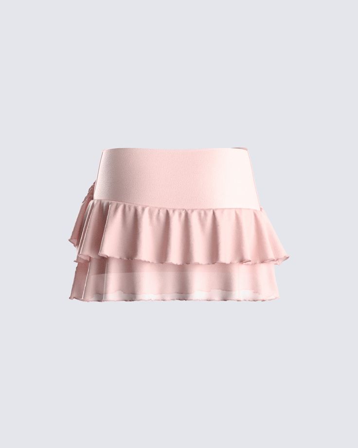 Marie Pink Mesh Ruffle Mini Skirt – FINESSE Summer Skirted Skort With Ruffles, Spring Tiered Pleated Swim Skirt, Ruffled Skirted Skort For Summer, Spring Fitted Ruffled Swim Skirt, Spring Fitted Swim Skirt With Ruffles, Fitted Mini Skort With Layered Hem, Spring Ruffled Fitted Swim Skirt, Fitted Ruffled Swim Skirt For Spring, Fitted Tiered Tennis Skirt With Ruffles