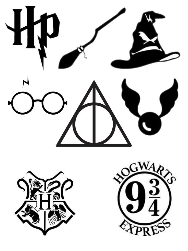 Free Harry Potter SVG Cut Files Harry Potter Outline, Harry Potter Free Svg, Harry Potter Cricut Projects, Harry Potter Designs, Harry Potter Stencils, Harry Potter Png, Harry Potter Silhouette, Numbers Tattoo, Harry Potter Design