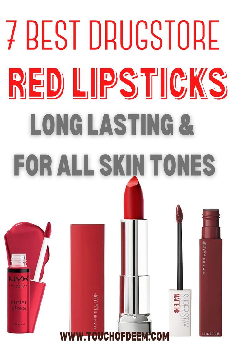 These are the best drugstore red lipsticks that are long lasting and for every skin tone. They are very highly rated , have the best quality and offered in very affordable prices! Choose your next red lipstick color that will make you glowing! Drugstore red lipstick | drugstore red lipstick for fair skin | best drugstore red lipstick for brunettes| best drugstore red lipstick swatches | makeup products #redlipsticks #drugstoremakeup #bestlipstick #mattelipstick #lipgloss Red Lipstick For Brunettes, Lipstick For Brunettes, Lipstick Types, Drugstore Red Lipstick, Red Lipstick For Fair Skin, Best Drugstore Red Lipstick, Red Lipstick Swatches, Lipstick Drugstore, Red Lipstick Matte