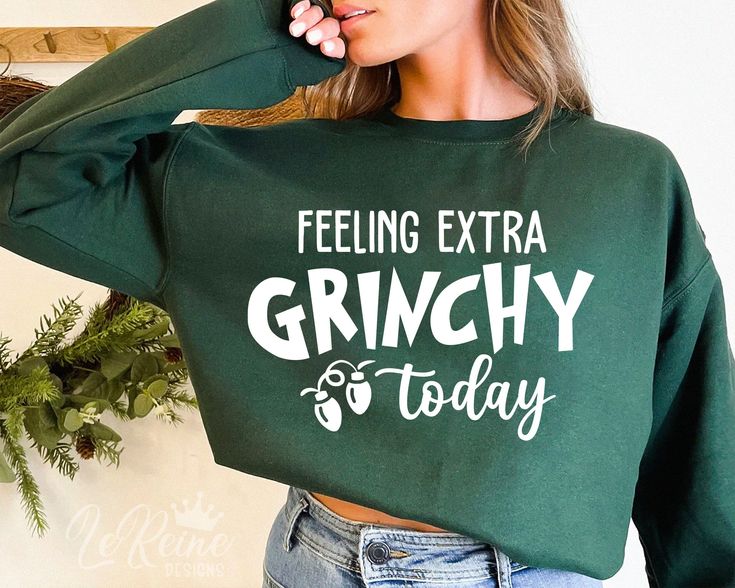 Extra Grinchy Shirt, Christmas Shirts Vinyl Svg, Grinch Cricut Projects, Cricket Shirt Ideas, Grinch Shirt Svg, Christmas Shirt Ideas Vinyl, Christmas Shirt Ideas, Extra Grinchy, Dog Mom Life