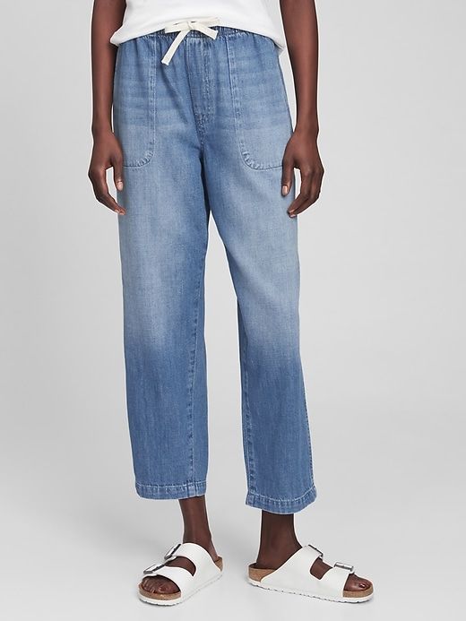 Mid Rise Easy Jean with Washwell | Gap Factory Utility Pockets, Gap Denim, Care Products, Stretch Denim, Mom Jeans, Mid Rise, Maine, Gap, Casual Outfits