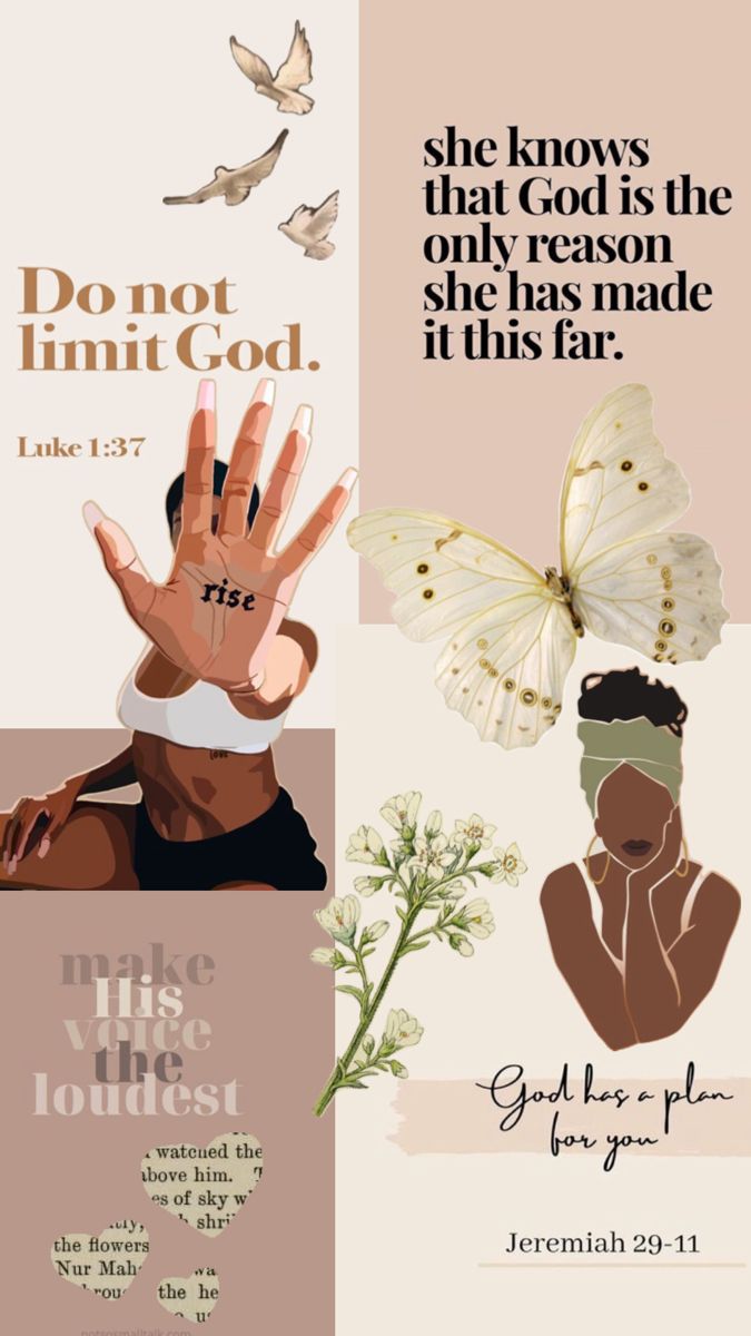 a collage of different images with the words don't limit god on them