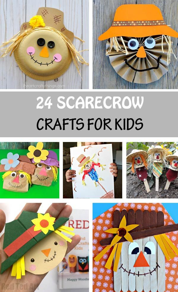 scarecrow crafts for kids that are easy to make and great for halloween or fall