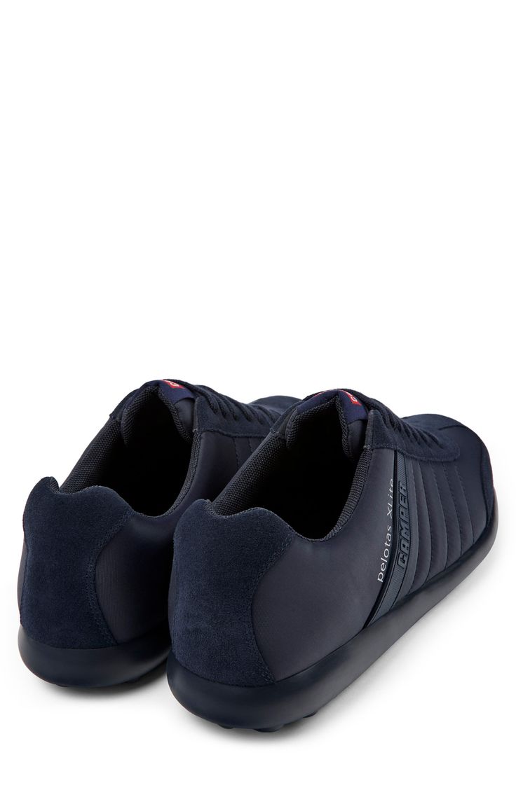 An ultralight sole and airy cushioning system deliver featherweight comfort in this flexible lace-up sneaker. Lace-up style Removable insole Recycled-polyester and leather upper/recycled-polyester lining/synthetic sole Imported Navy Slip-on Sneakers With Cushioned Footbed, Textile Running Shoes With Abzorb Midsole And Round Toe, Casual Nylon Running Shoes With Cushioned Footbed, Dynamic Sneakers For Light Sports With Textured Sole, Leather Slip-on Running Shoes For Jogging, Blue Leather Running Shoes, Leather Low-top Sneakers With Air Cushioning, Functional Blue Leather Running Shoes, Slip-on Synthetic Running Shoes With Abzorb Midsole