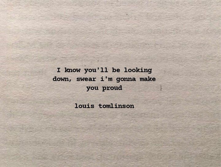 an old typewriter with the words, i know you'll be looking down, swear