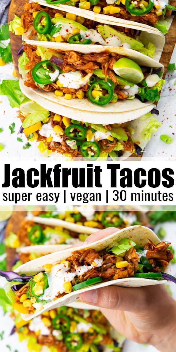 three tacos filled with meat and vegetables on top of each other