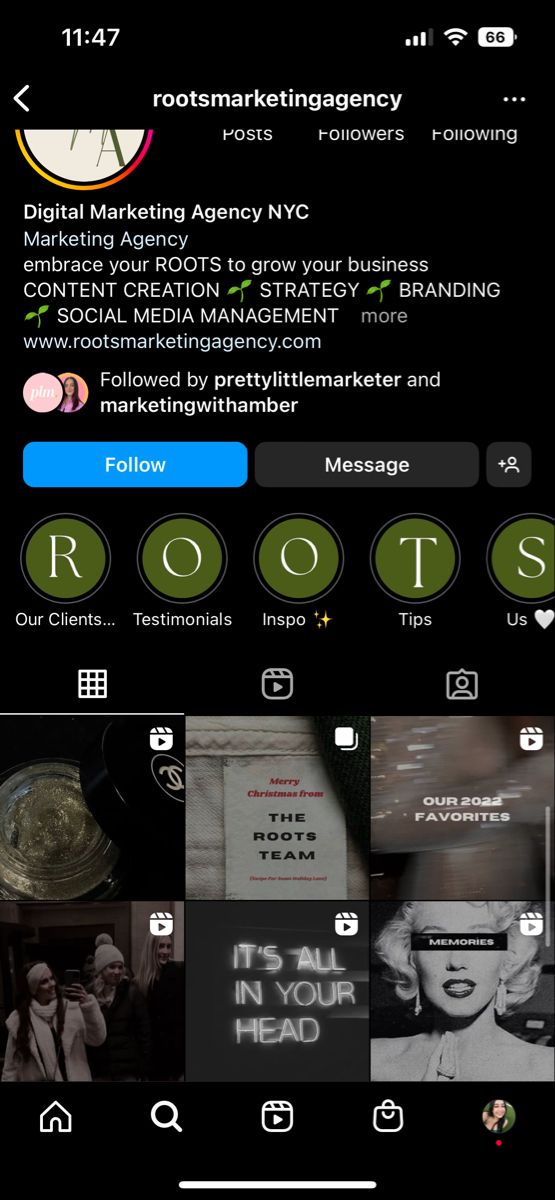 an iphone screen with the text root on it and several images of people in black and white