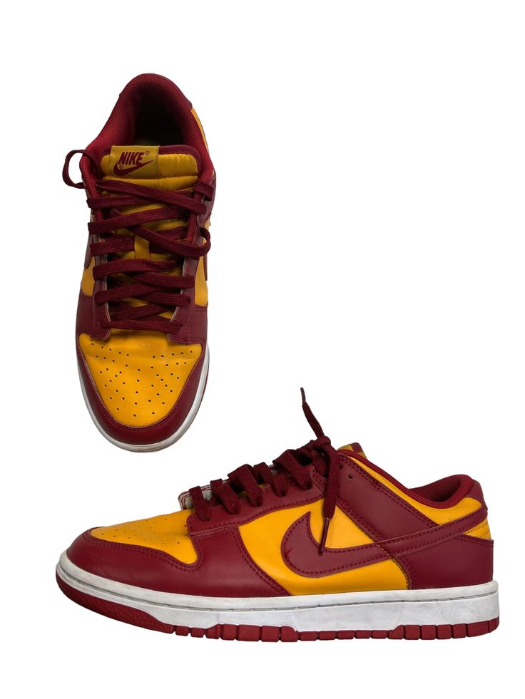 Brand: NIKE Style: SHOES ATHLETIC Color: RED Size: 10.5 Other Info: MUSTARD SKU: 311-31123-8445 CONDITION: GENTLY USED Low-top Sneakers With Laces For Skateboarding, Low-top Sneakers With Boost Midsole For Skateboarding, Mid-top Skateboarding Sneakers With Laces, Mid-top Sneakers For Skateboarding With Laces, Mid-top Sneakers For Skateboarding, Custom Low-top Synthetic Sneakers For Skateboarding, Skateboarding Sneakers With Boost Midsole And Round Toe, Orange Low-top Custom Sneakers For Skateboarding, Sporty Lace-up Custom Sneakers For Skateboarding