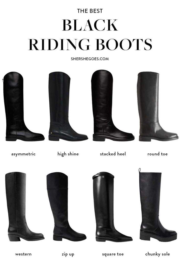 Tall Black Riding Boots Outfit, Ridimg Boots, 2023 Black Boots, Riding Boot Outfit 2024, High Knee Black Boots, Best Knee High Boots, Flat Knee Boots Outfit, Black Riding Boots Outfit 2023, Leather Riding Boots Outfit