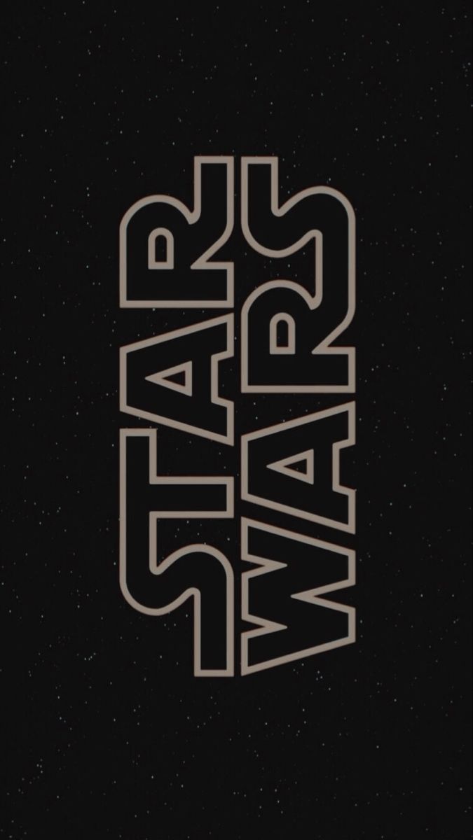 the star wars logo on a black background