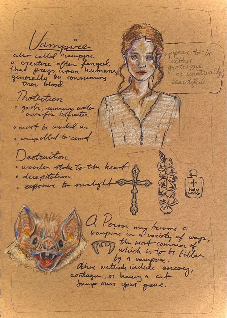 a drawing of a woman and a cat on top of a piece of brown paper