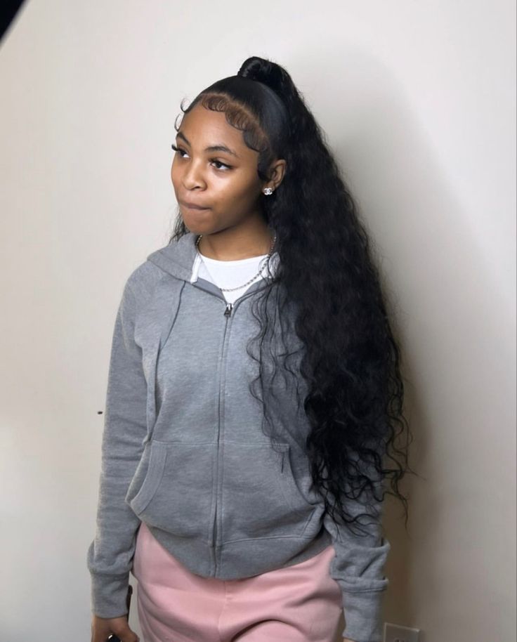 Bundle Ponytail Hairstyles Black Women, Quickweave Hairstyles Half Up Half Down, Bundle Ponytail Hairstyles, Quick Weave Ponytail Hairstyles, Half Up Half Down Quick Weave, Black Girls Hairstyles Weave, Weave Ponytail Hairstyles, Sleek Ponytail Hairstyles, Weave Ponytail