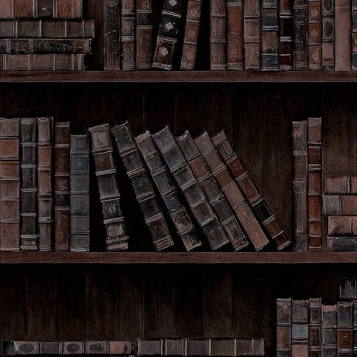 an old book shelf filled with lots of books on top of wooden shelves next to each other