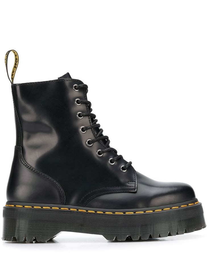 Dr Martens Jadon, Leather Boots Black, Chunky Ankle Boots, Platform Ankle Boots, Dream Shoes, Doc Martens, Black Leather Boots, Dr. Martens Boots, Boots Black