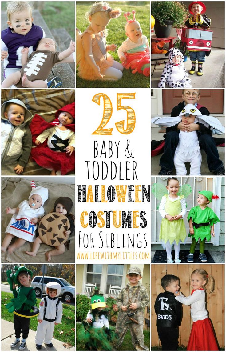 25 baby and toddler halloween costumes for siblings that are easy to diy or do