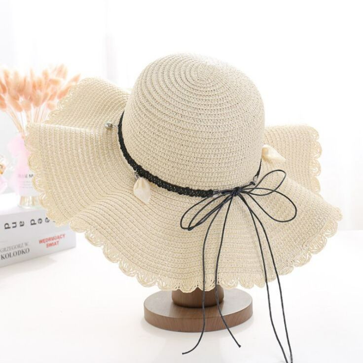 Wide Brim Hat Sun Protection Or Casual Wear Beige (Cover Photo) White (1st Pic) Pink (2nd Pic) Beige Beachy Straw Hat For Beach, Chic Beige Sun Hat For The Beach, Beige Summer Straw Hat For Beach Season, White Coastal Hat For Spring, Summer Beige Straw Hat For Beach Season, Lightweight Beachy Panama Hat For Beach, Beige Summer Sun Hat For The Beach, Beige Summer Sun Hat For Beach, Summer Beige Sun Hat For Beach