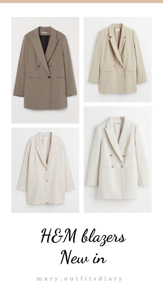 H&m Blazer Outfit, H&m Blazer, Must Have Blazers For Women, Neutral Blazer Outfit, Neutral Blazer, Minimalist Dressing, Hm Outfits, Effortless Chic Outfits, Formal Suits For Women