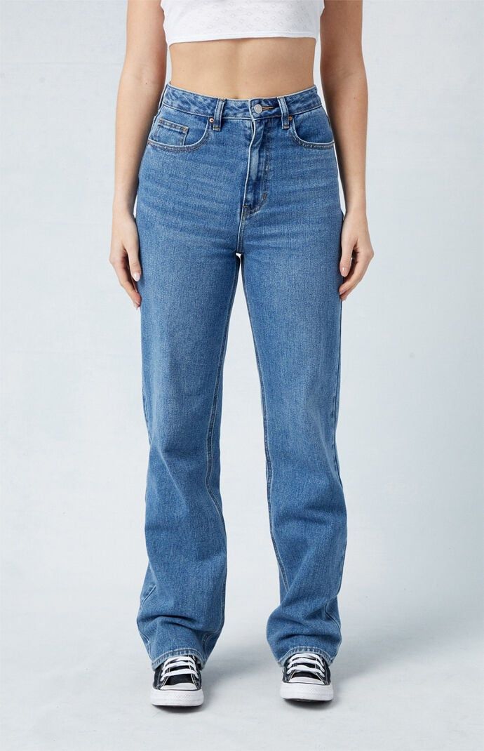 PacSun Medium Blue '90s Boyfriend Jeans | PacSun 90s Boyfriend, Jeans Pacsun, My Dream Wardrobe, Mid Rise Jeans, Fashion Icon, High Rise Jeans, Baggy Fits, Job Search, Girls Room