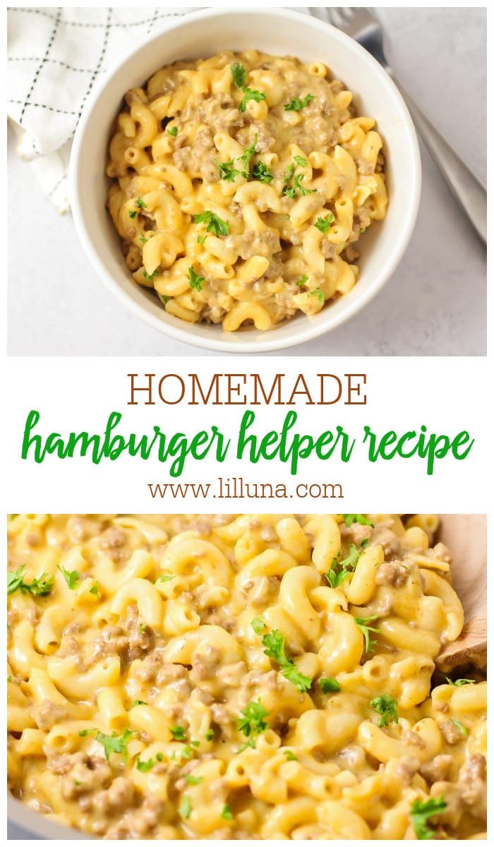 this homemade hamburger helper recipe is the perfect way to use up leftover hamburgers