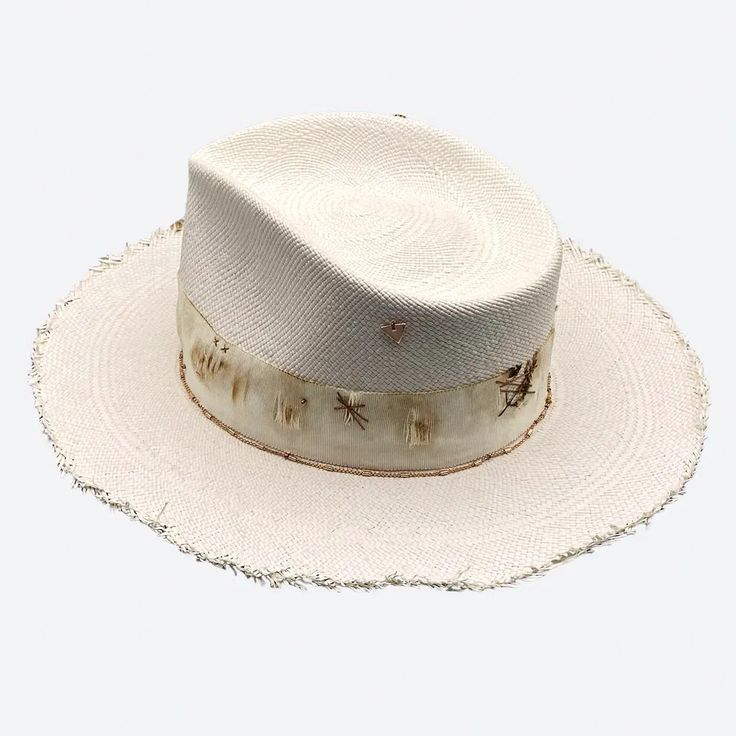 One of our best sellers, the Apollo is the perfect summer straw and a favorite with women and men. Its style is balanced with Valerias 'raw' edging and distressed details. The ultimate add to your summer style. Cotton distressed and burnt ribbon Raw teased brim edge Gold stitching on crown 18K Pinky Gold Filled Bar Chain 8k rose gold over sterling silver triangle charm 24k gold plated crimp beads 18k rose gold vermeil Facet rondelle beads Sweatband with 'I am the Sun' inspirational quote All hat Straw Fedora Hat, Straw Fedora, Crimp Beads, Sample Sale, Fedora Hat, Hat Sizes, Inspirational Quote, 18k Rose Gold, Perfect Summer