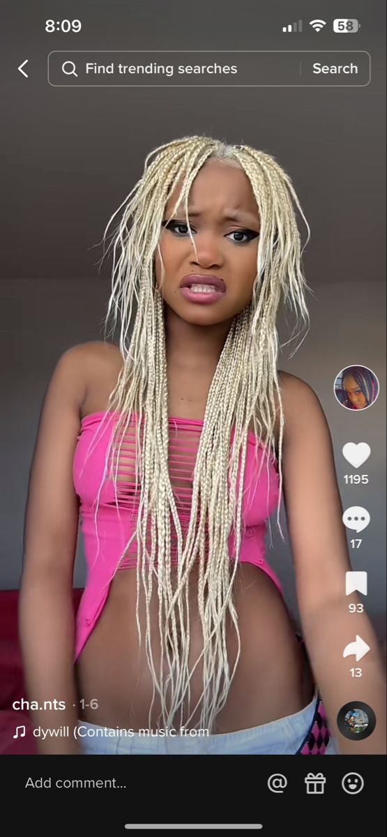 Box Braids Mullet, Micro Braids With Bangs, Black Alt Hairstyles Braids, Braid Mullet Black Women, Jellyfish Box Braids, Jelly Fish Braids, Alt Braids Hairstyles, Shag Braids, Alt Box Braids Hairstyles