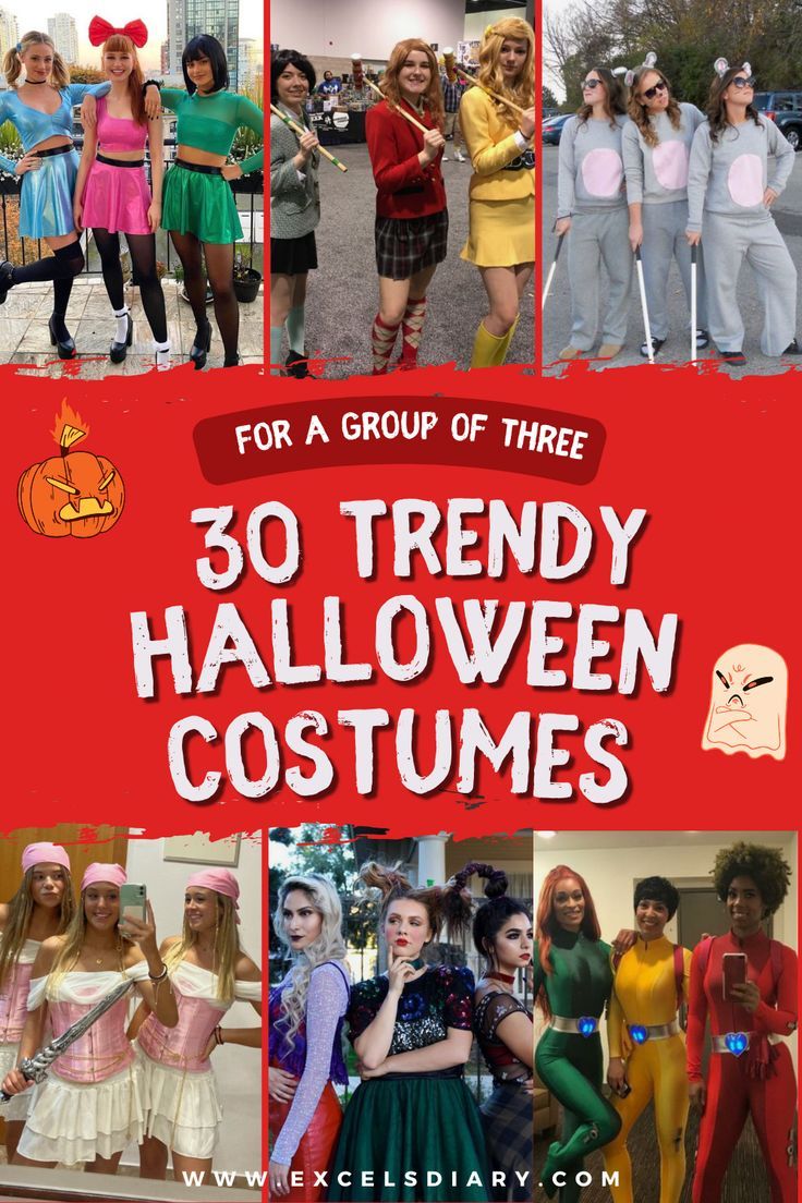 trio Halloween Costume Ideas Costumes Best Friends, Costumes For Trios, Iconic Duo Costumes, Cute Trio Halloween Costumes, Halloween Costumes For Trios, Trio Halloween Costumes Women, Trio Halloween Costume Ideas, Trio Halloween Costume, Costumes Funny