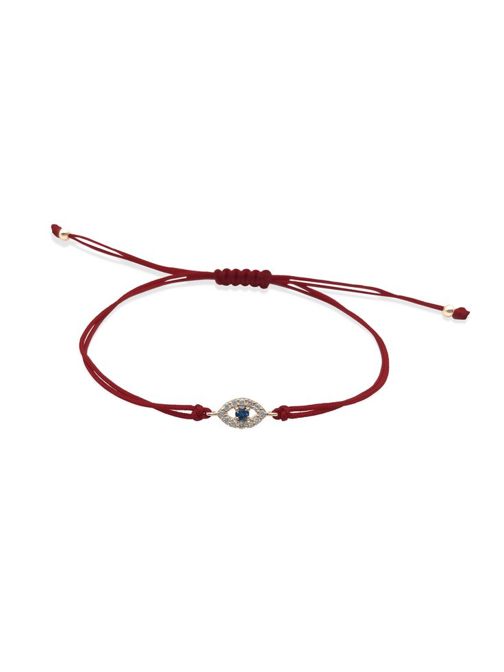 Our evil eye shambala bracelet is a great piece for almost just anyone. Its set with diamonds and a blue sapphire in the center. Keep the evil away! 0.06 carats in diamonds 2.5 mm blue sapphire. Set on 14k yellow, rose or white gold Red macrame cord with two 14k beads at the end of the cords. currently a made to order bracelet, takes 7-10 business days to produce. Shambala Bracelet, Macrame Earrings, Macrame Cord, Yellow Rose, Delicate Bracelet, Evil Eye, Red Gold, Blue Sapphire, Macrame