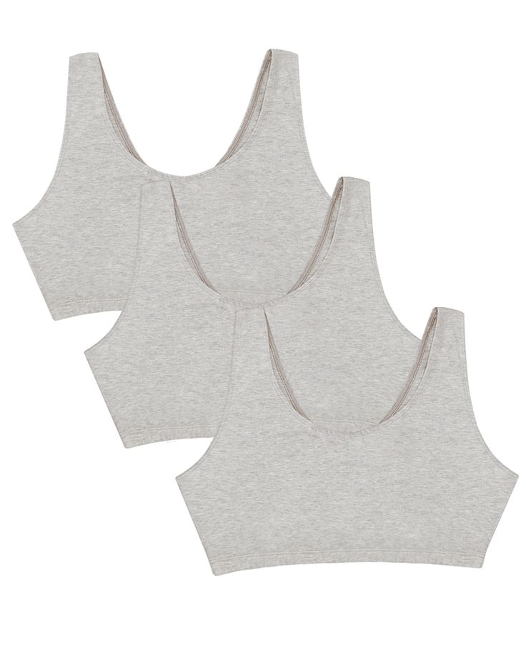 Fruit of the Loom® Women's Tank Style Sports Bra, Style 9012, 3-PackThe Fruit of the Loom® Woman's Tank Style Sport Bra is a smart addition to anyone's wardrobe. Whether you're wearing it for leisure or for the gym, this soft cotton sport bra keeps you supported while keeping a smooth appearance. An active lifestyle requires a brand that can give support and comfort. Fruit of the Loom® has been a leader in affordable undergarments for more than 160 years. Our Unconditional Guarantee insures that Sporty Everyday Cotton Bra, Everyday Sporty Cotton Bra, Seamless Cotton Sports Bra For Athleisure, Cotton Gym Activewear With Built-in Bra, Cotton Athleisure Sports Bra With Built-in Bra, Cotton Sports Bra With Medium Support For Loungewear, Cotton Medium Support Sports Bra For Loungewear, Sporty Cotton Sports Bra For Loungewear, Medium Support Cotton Sports Bra For Loungewear