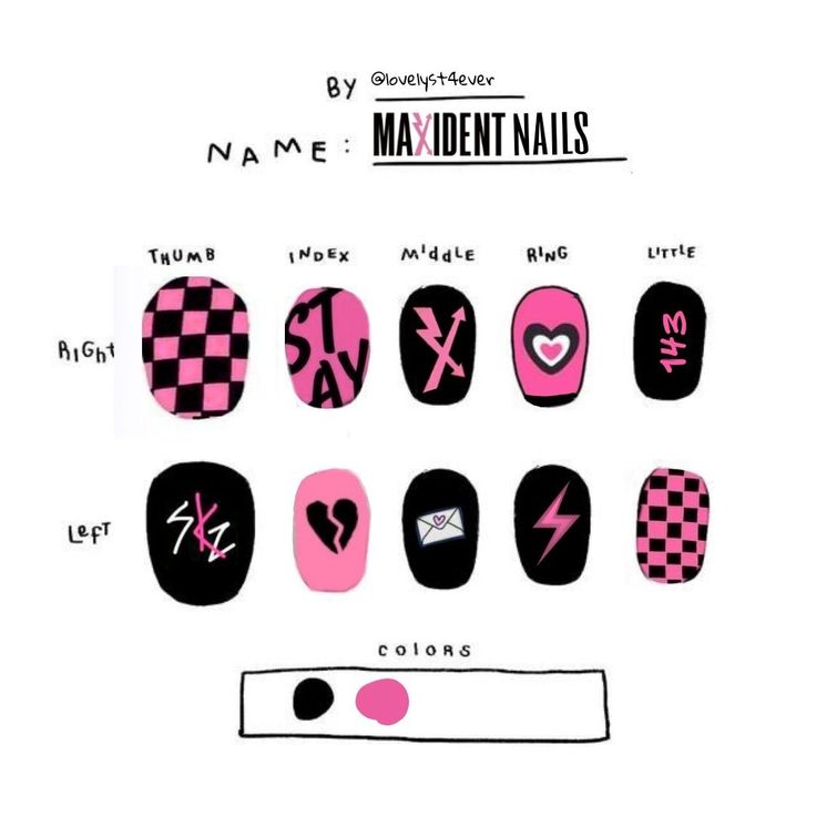 stray kids maxident nails idea Nail Ideas Not Fake Nails, Kpop Acrylic Nails Txt, Skz Maxident Outfit Ideas, Skz Maxident Aesthetic, Cavetown Inspired Nails, K-pop Nail Ideas, Cute Kpop Nails, Straykids Nail Ideas, Skz Nail Art Ideas