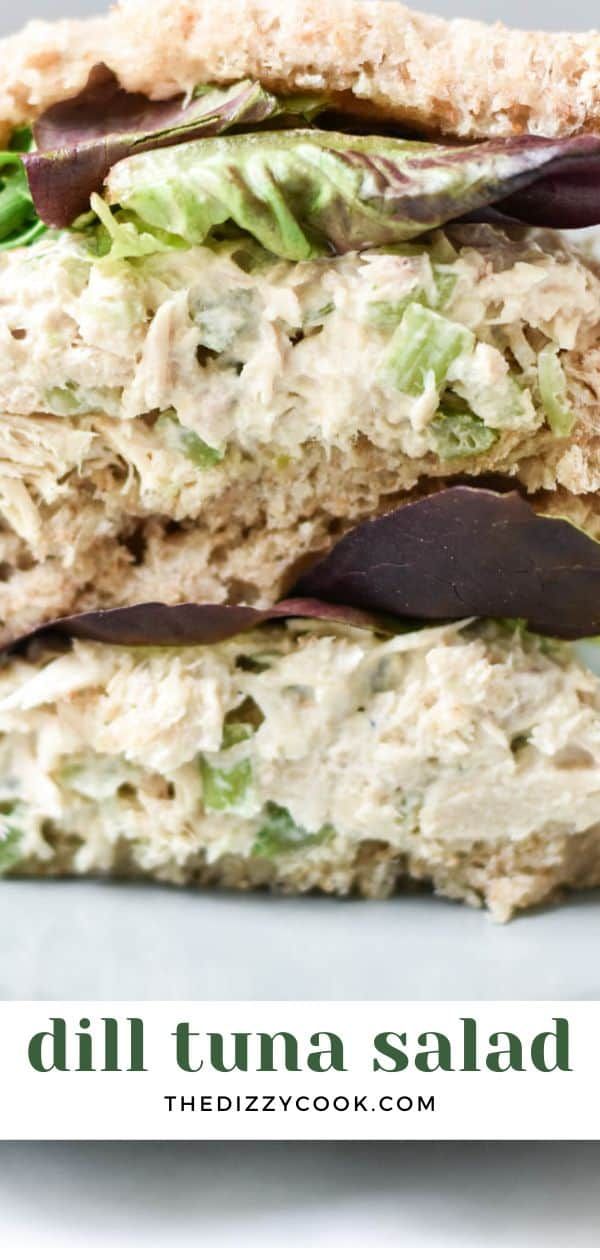 there is a sandwich made with tuna and lettuce