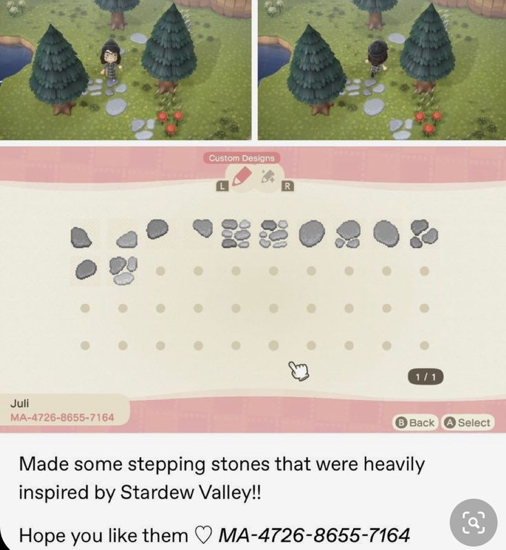 an animal crossing game is shown in two different screens