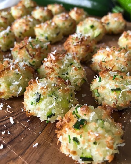 small appetizers are arranged on a cutting board with parmesan sprinkles