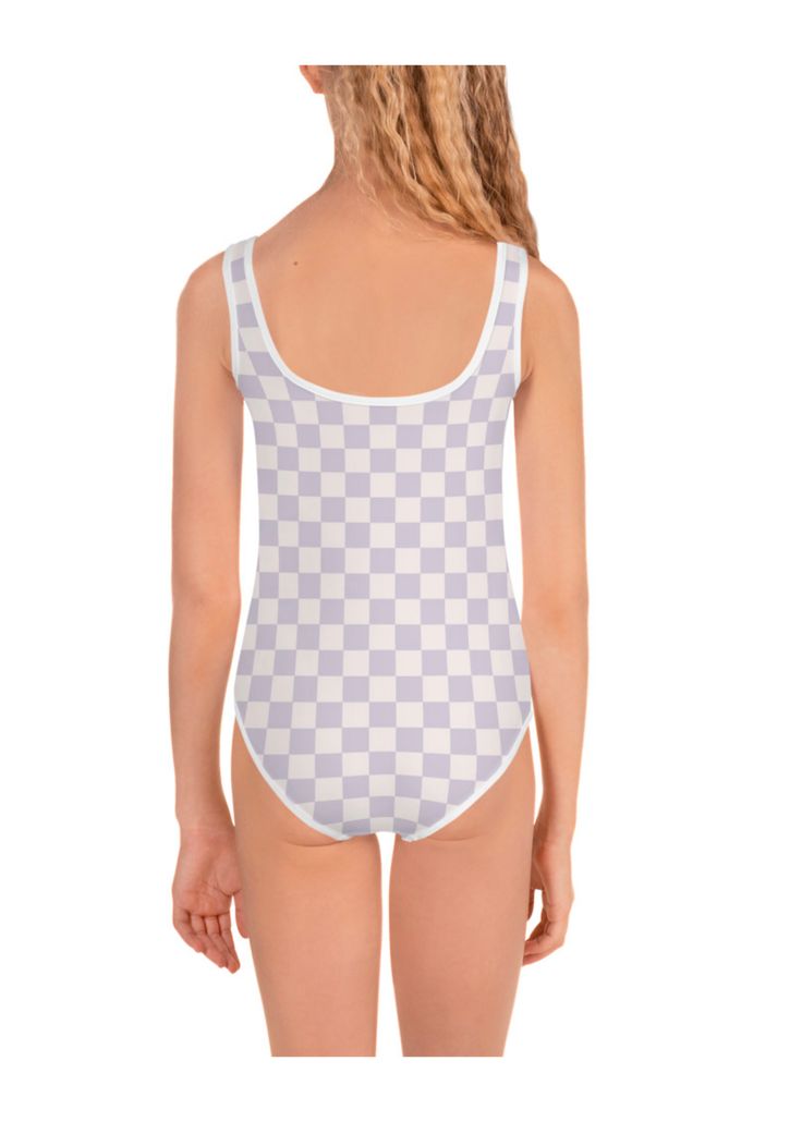 ✿ smooth fabric and flattering design ✿ double lined front ✿ matching adult + toddler suits available ✿ 82% polyester, 18% spandexSize guide HEIGHT CHEST WAIST HIPS 14 (inches) 59 ⅞ 30 ¾ 26 32 ⅝ 16 (inches) 62 ¼ 31 ⅞ 26 ⅜ 33 ⅞ 8 (inches) 52 ¾ 27 ⅛ 23 ⅝ 28 ¾ 10 (inches) 55 ⅛ 28 ⅜ 24 ⅜ 30 ¼ 18 (inches) 64 ⅝ 33 ⅛ 26 ¾ 34 ⅝ 12 (inches) 57 ½ 29 ½ 25 ¼ 31 ½ 20 (inches) 67 34 ¼ 27 ⅛ 35 ⅜ Fitted Casual Bodysuit For Playwear, Fitted Bodysuit For Playwear, Purple One Piece For The Pool, Fitted Purple One Piece For Summer, Fitted Purple One-piece For Summer, Casual Fitted One-piece Swimwear For Poolside, Fitted Purple One-piece Swimwear For Pool, Printed Fitted Bodysuit For Playwear, White Stretch Bodysuit For Playwear