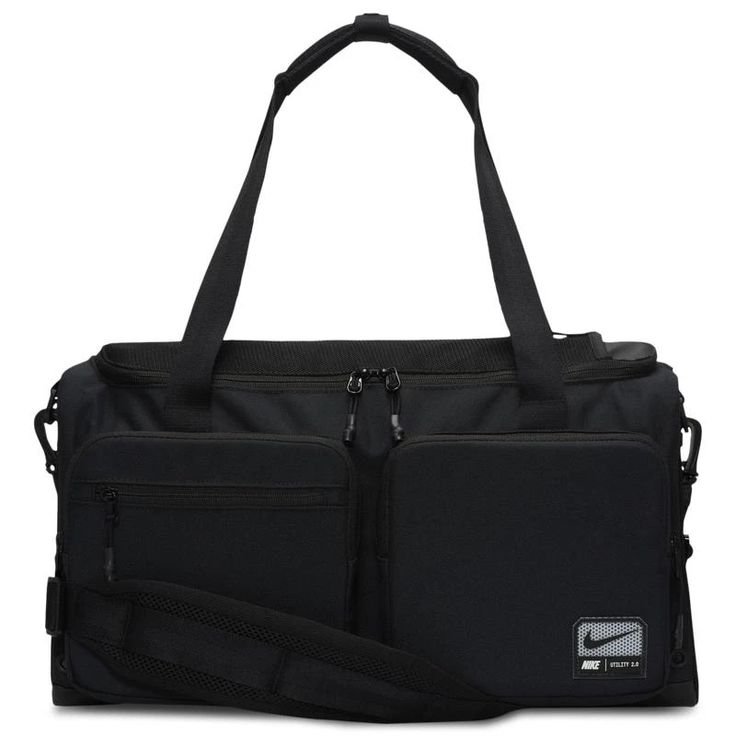 Get ready to smash your training session with the Nike Utility S Power Duffel. Featuring a main compartment that’s big enough to carry your sneakers and a pair of clothes, this duffle bag can stow everything you need for pushing through your workouts. The zippered exterior pockets keep small items separated and organized, while the internal sleeve provides extra space. Enjoy a hands-free and comfortable experience with the Nike Utility S Power Duffel. Nike Utility S Power Duffel features: Densel Casual Nylon Gym Bag For Workout, Large Capacity Practical Gym Bag For Sports, Large Capacity Gym Bag, Sporty Large Capacity Nylon Gym Bag, Sporty Large Capacity Gym Bag For Workout, Sporty Gym Bag With Large Capacity For Workout, Practical Nylon Gym Bag, Athleisure Sports Bag With Large Capacity, Nylon Weekender Bag For Gym