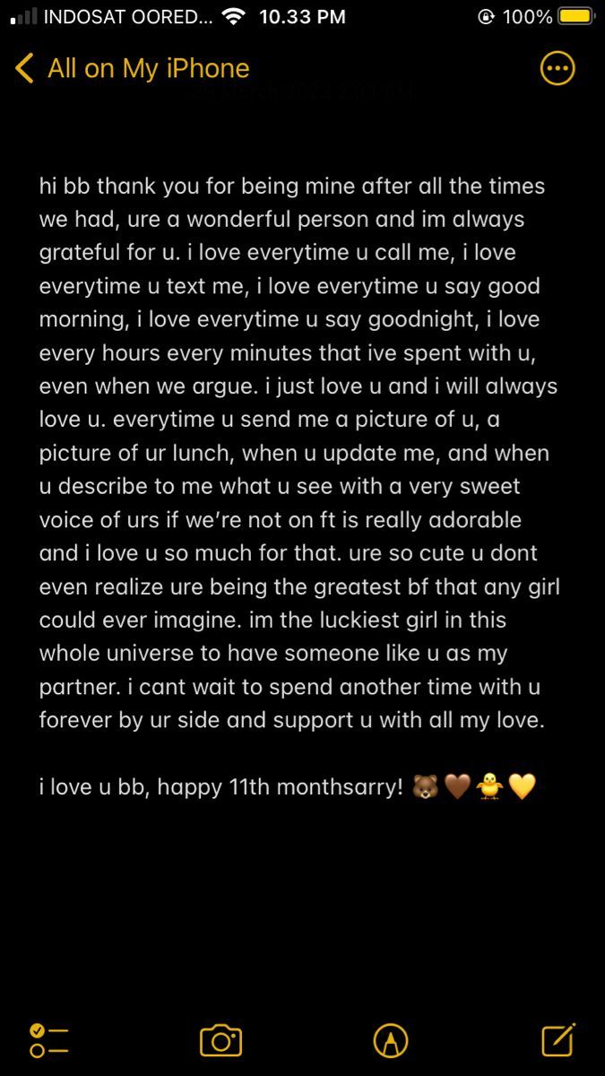 the text message is written in yellow and black, which reads i love you so much