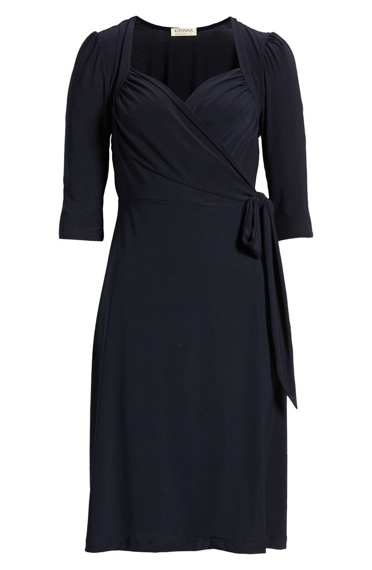 Sultry and stretchy, this timeless midi dress is perfected by a sweetheart neckline and puffed shoulders for retro allure. 40" length Sweetheart neck Elbow-length sleeves 95% polyester, 5% spandex Machine wash, dry flat Made in the USA of imported fabrics Wrap Midi Dress, Sweetheart Neck, Elbow Length Sleeve, Nordstrom Dresses, Sweetheart Neckline, Midi Dress, Nordstrom, Spandex, Fabric