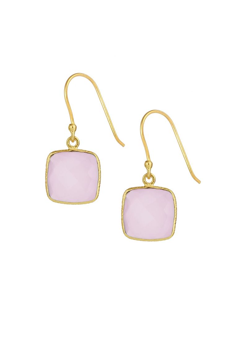 "Simply stunning, our Cushion Gemstone Earring is a must-have for any minimalist! Look absolutely chic with these drop earrings featuring a beautiful sparkling gemstone. Materials: Gemstone (Rose Quartz) Size: 1" x 0.5" Fish Hook Back" Pink Elegant Everyday Earrings, Elegant Pink Everyday Earrings, Elegant Pink Earrings For Everyday Wear, Chic Drop Earrings As Gift, Chic Matching Crystal Earrings For Gift, Chic Crystal Matching Earrings As Gift, Chic Crystal Matching Earrings For Gift, Elegant Pink Earrings With French Hook, Chic Drop Crystal Earrings As Gift