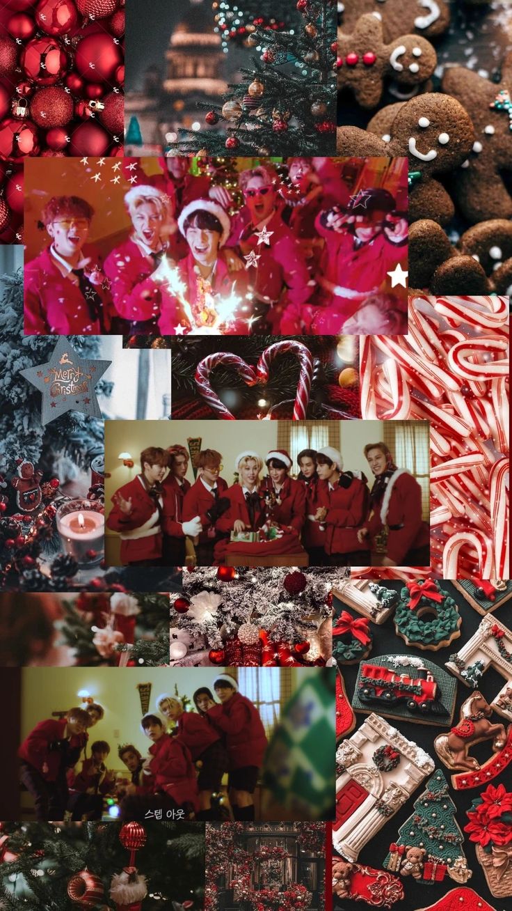 Stray kids Stray Kids Christmas Wallpaper Laptop, Skz Xmas Wallpaper, Christmas Skzoo Wallpaper, Skz Wallpaper Christmas, Skz Christmas Wallpaper Ot8, Christmas Evel Skz Wallpaper, Skz Wallpaper Collage, Skzoo Christmas Wallpaper, Wallpaper Natal Aesthetic