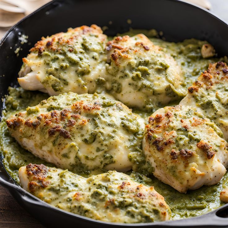 Cheesy Pesto Baked Chicken Recipe Pesto Baked Chicken, Fresh Basil Pesto, Basil Pesto Chicken, Pesto Recipes, Baked Chicken Recipe, Pesto Cheese, Mozzarella Chicken, Homemade Pesto, Easy Weeknight Dinner