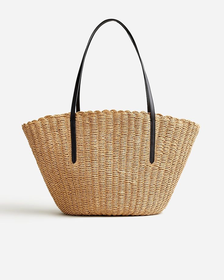 summer straw tote White Jeans Summer, Maternity Capsule Wardrobe, Bag Wishlist, Chic Travel Outfit, Jeans Outfit Summer, Bandeau One Piece Swimsuit, Spring Capsule Wardrobe, Straw Tote Bag, Summer Capsule Wardrobe