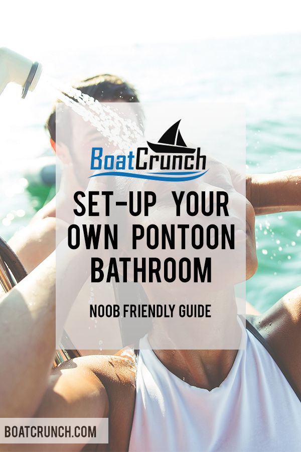 two people in a boat with the text set up your own pontoon bathroom noob friendly guide