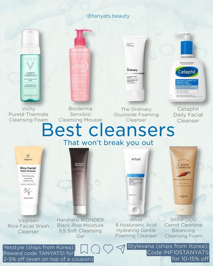 If your skin is breaking out even when your skincare routine is super simple, it makes sense to restart from the very beginning — check your cleanser. Choosing the right cleanser is essential for avoiding breakouts and maintaining a healthy skin barrier. Opt for gentle, non-comedogenic formulas and avoid harsh actives like BHAs, fragrances, dyes, and alcohol, which can irritate and dry out your skin. You may be surprised, but many popular cleansers, especially those for acne-prone skin, con... Skincare For Acne And Dry Skin, Cleanser Dry Skin, Face Cleanser For Dry Skin, Cleansers For Dry Skin, Best Cleanser, Best Face Wash For Acne Prone Skin, Cleanser For Acne Prone Skin, Skin Barrier, Acne Facial Wash