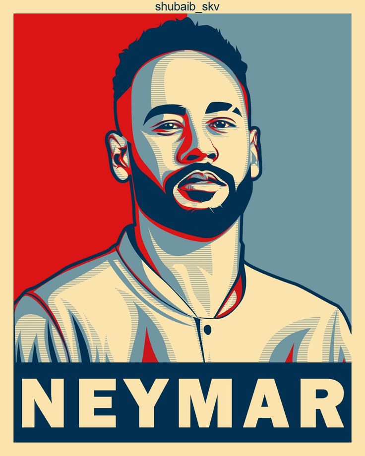 an image of a man with a beard and the words neymar on it