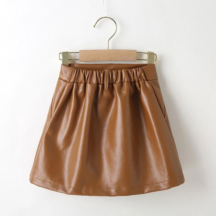 Everyone should have at least one faux leather mini skirt in their closet, and it's even better if they have multiple colours! Style it with a short sleeve knit top while the weather is still warm to wear all year. In the cooler months, pair it with stockings, tuck in a chunky knit and throw on a coat and you've got yourself an on-trend look that can take you from day tonight. Fit: Fits true to size, take your normal size Age Waist Pant Length inch cm inch cm 3T 16.9 43 9.8 25 4T 17.7 45 10.8 27 Short Sleeve Knit Top, Faux Leather Mini Skirt, Saddle Brown, Leather Mini Skirt, Leather Mini Skirts, Multiple Color, Waist Pants, Leather Mini, Chunky Knit