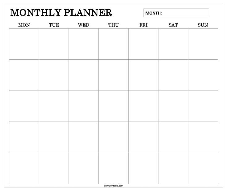 Monday start monthly planner calendar grid is provided in this template to write the day wise monthly schedule. Schedule For Studying Time Management, Planner Template For School, Month Schedule Planner, Monthly Study Planner, Monthly Calendar Design, Monthly Schedule Planner, Student Planner Organization, Monthly Schedule Template, Month Calendar Template