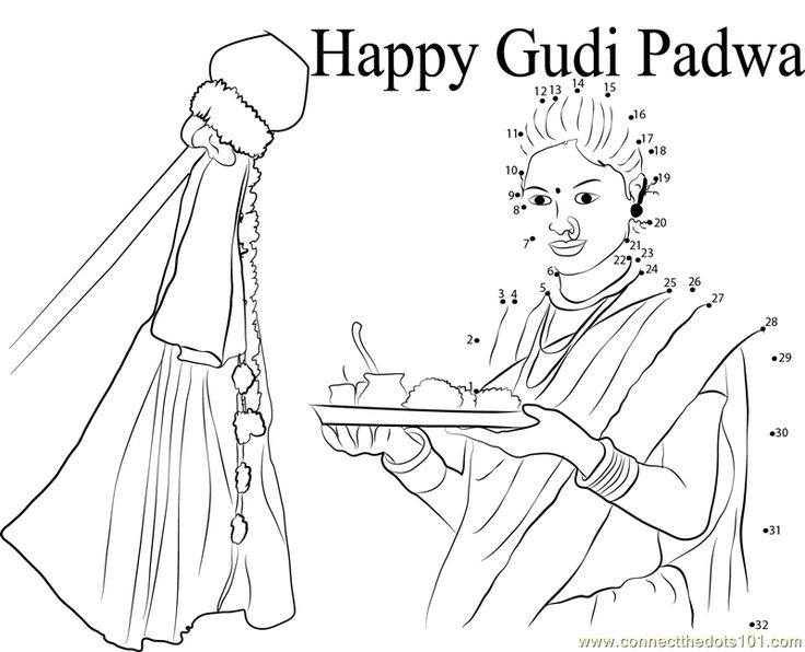 a cartoon character holding a tray with food on it and the words happy gudi padhwa